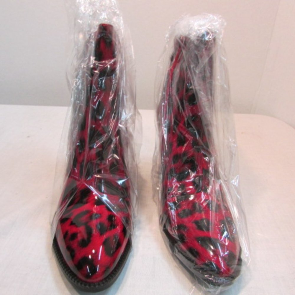 Ninety Union Milano Red Ankle Booties - Picture 12 of 12